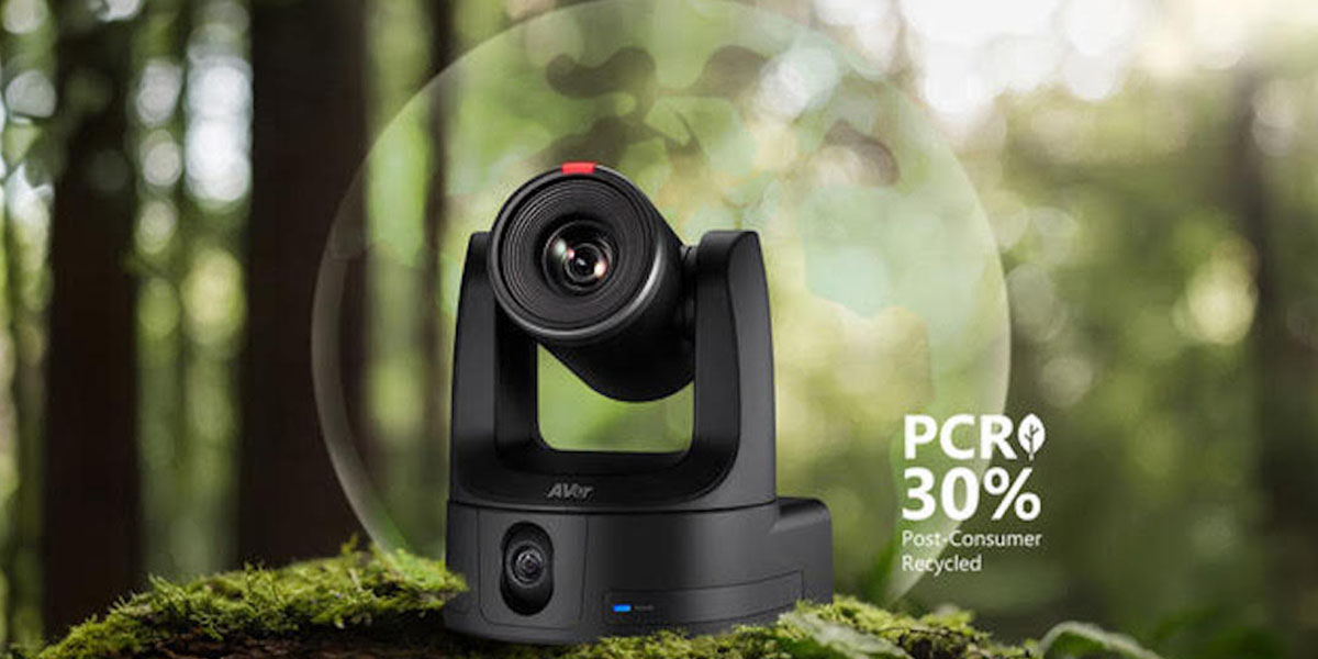 New AVer TR535 and TR535N Dual Lens PTZ Cameras Use 30% Recycled Plastic