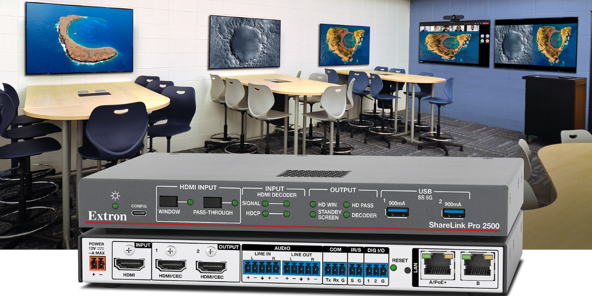 Want to Wirelessly Share to Two 4K Screens? Extron ShareLink Pro 2500 Can Do It!