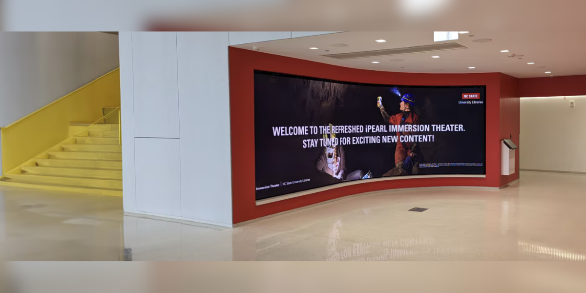 Crystal LED gives visitors an immersive visual experience at North Carolina State University’s James B. Hunt Jr. Library