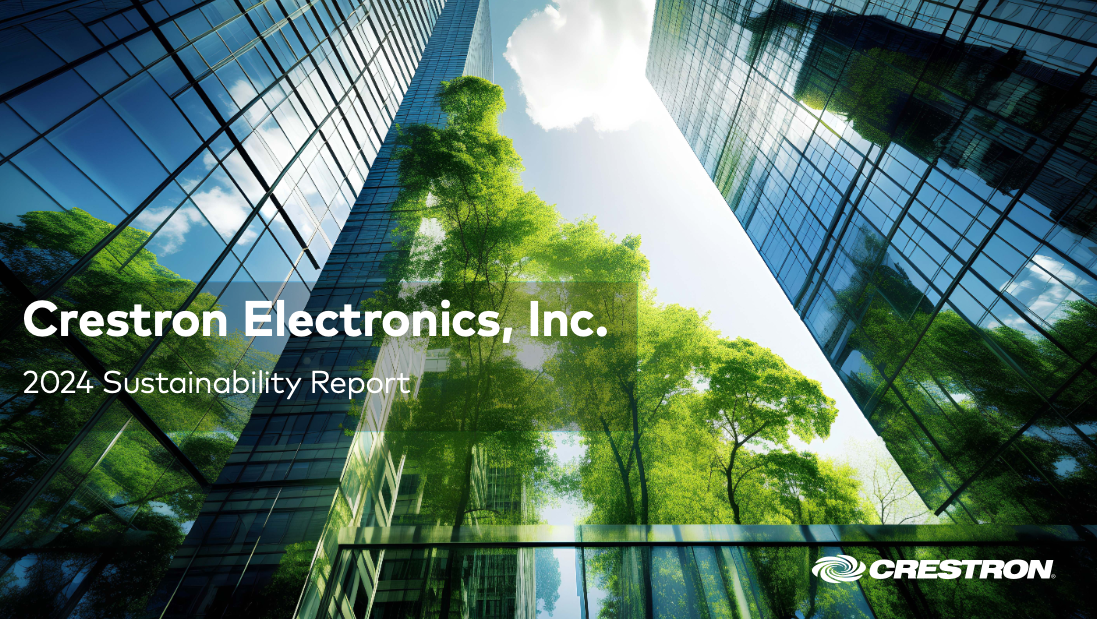 Crestron Releases 2024 Sustainability Report