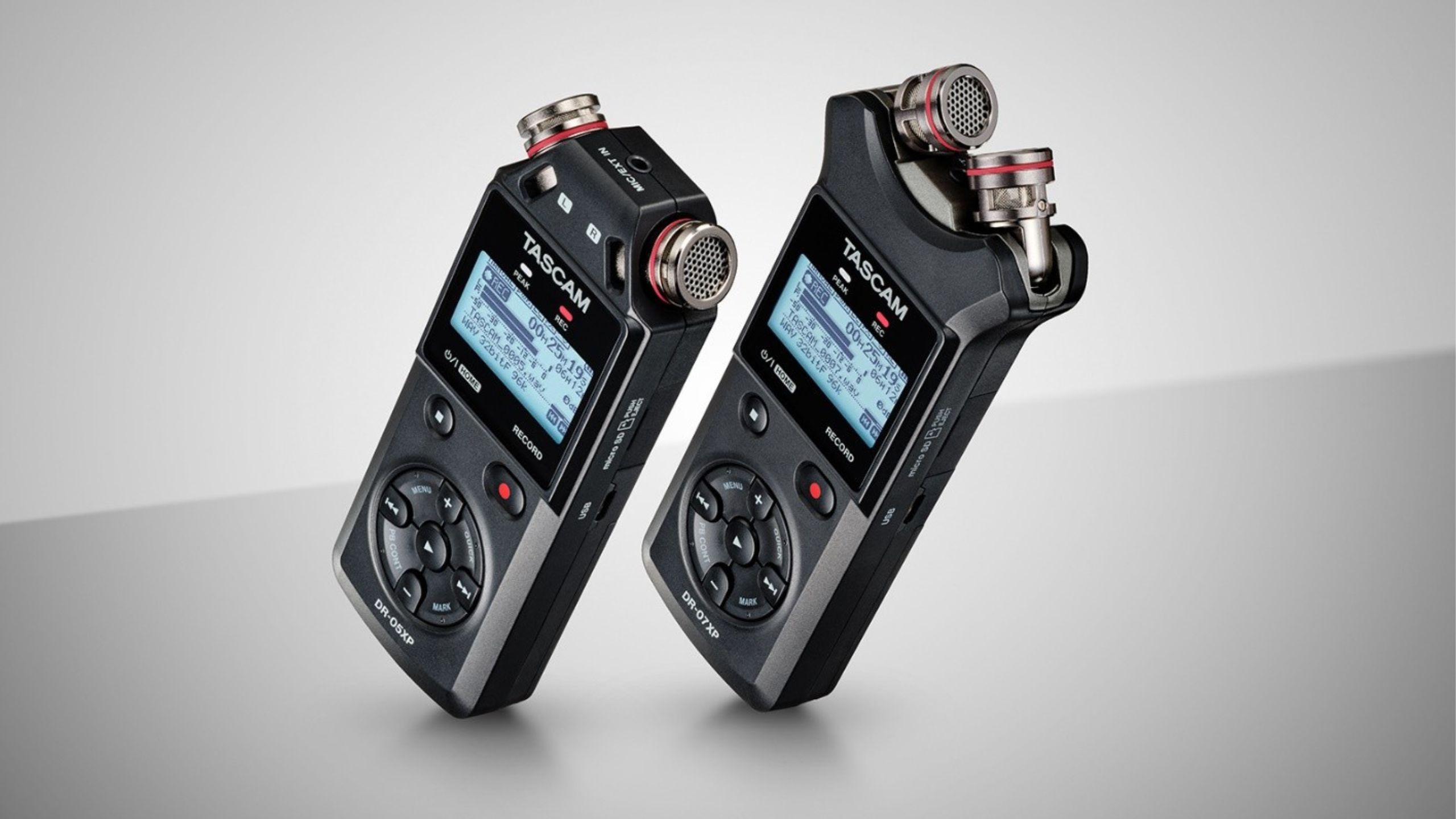 Tascam Unveils DR-05XP and DR-07XP 32-Bit Audio Recorders
