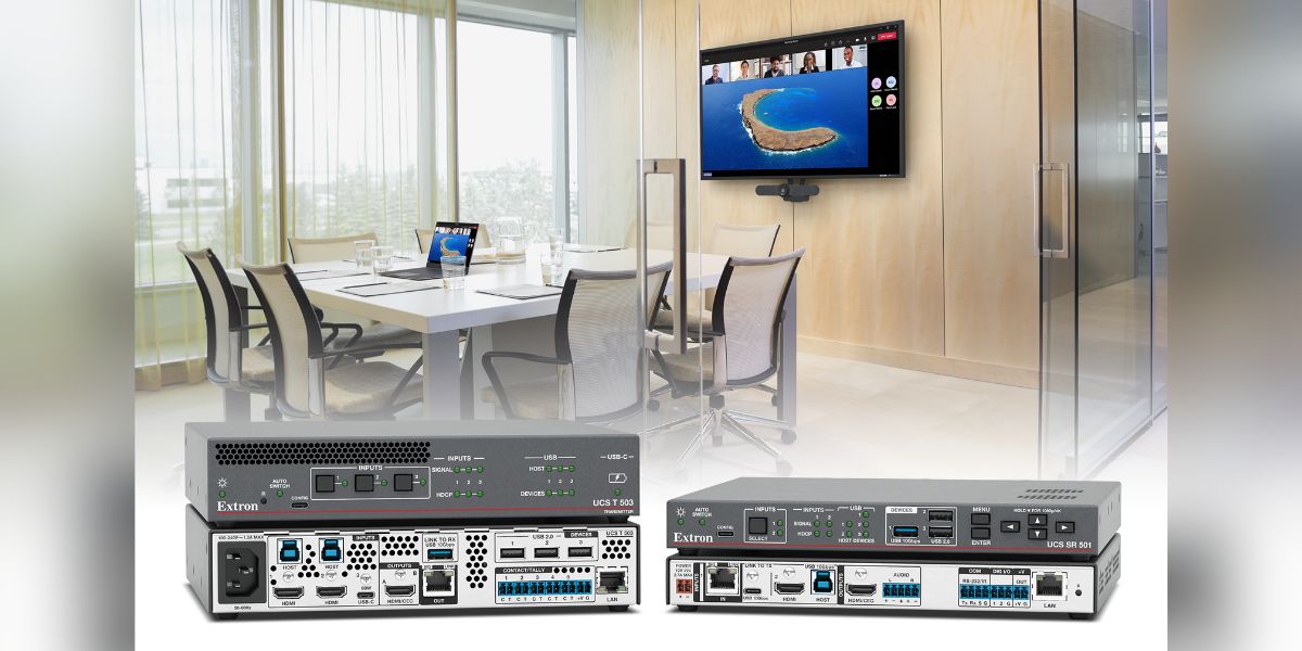 Extron UCS 504 Adds BYOD and BYOM Flexibility to Meeting Rooms