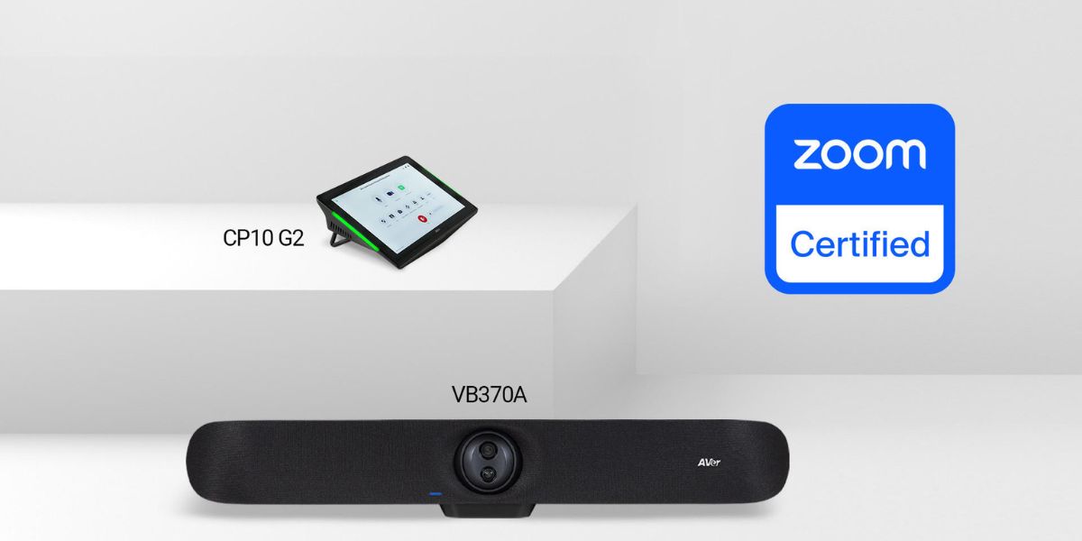 AVer VB370A Video Bar and CP10 G2 Controller Now Zoom Certified