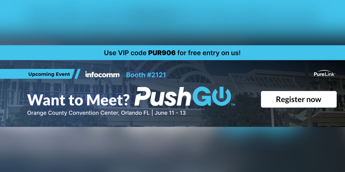 PureLink Launches PushGo Pre-Programmed AV System for Meeting Rooms