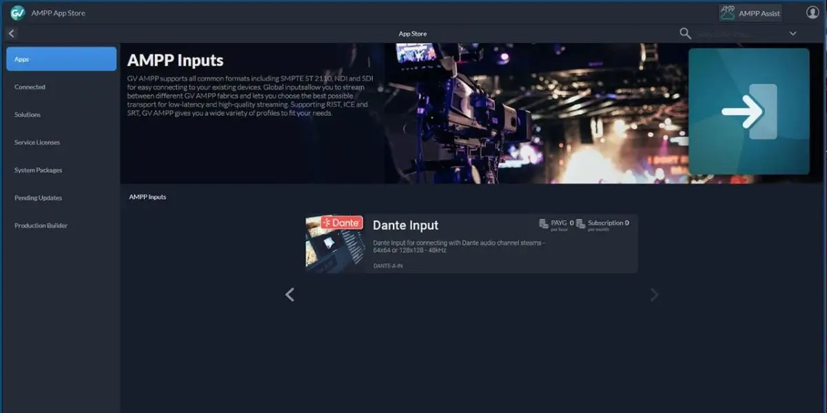 Grass Valley adds Dante audio integration to AMPP OS