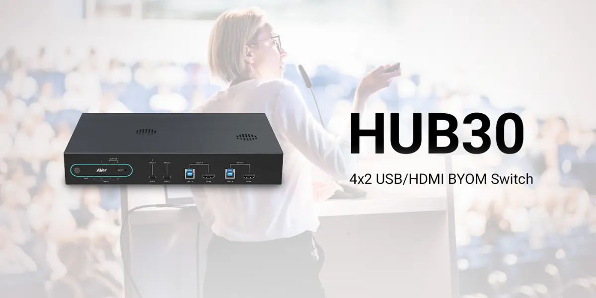 AVer Launches HUB30, an AI-Powered BYOM Switch for Enterprise Meeting Spaces