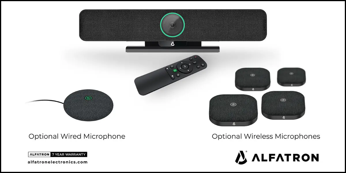 Alfatron Launches VB100 4K Video Soundbar for Medium Meeting Rooms