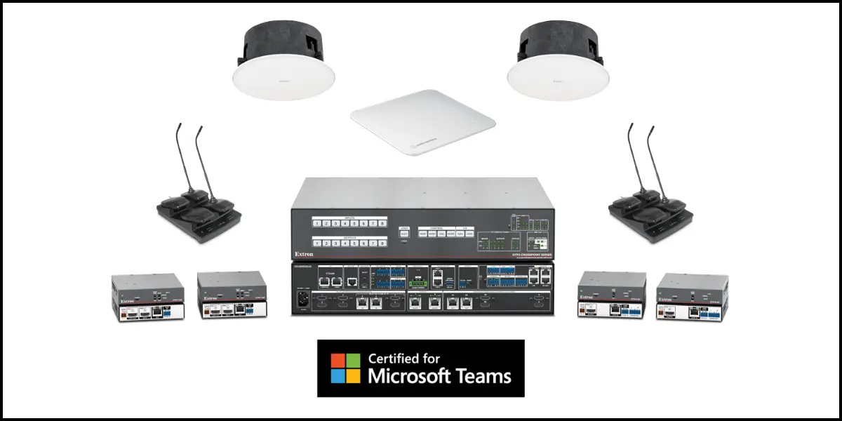 Extron and Audio-Technica Expand Microsoft Teams Certified Solutions for Large Meeting Spaces