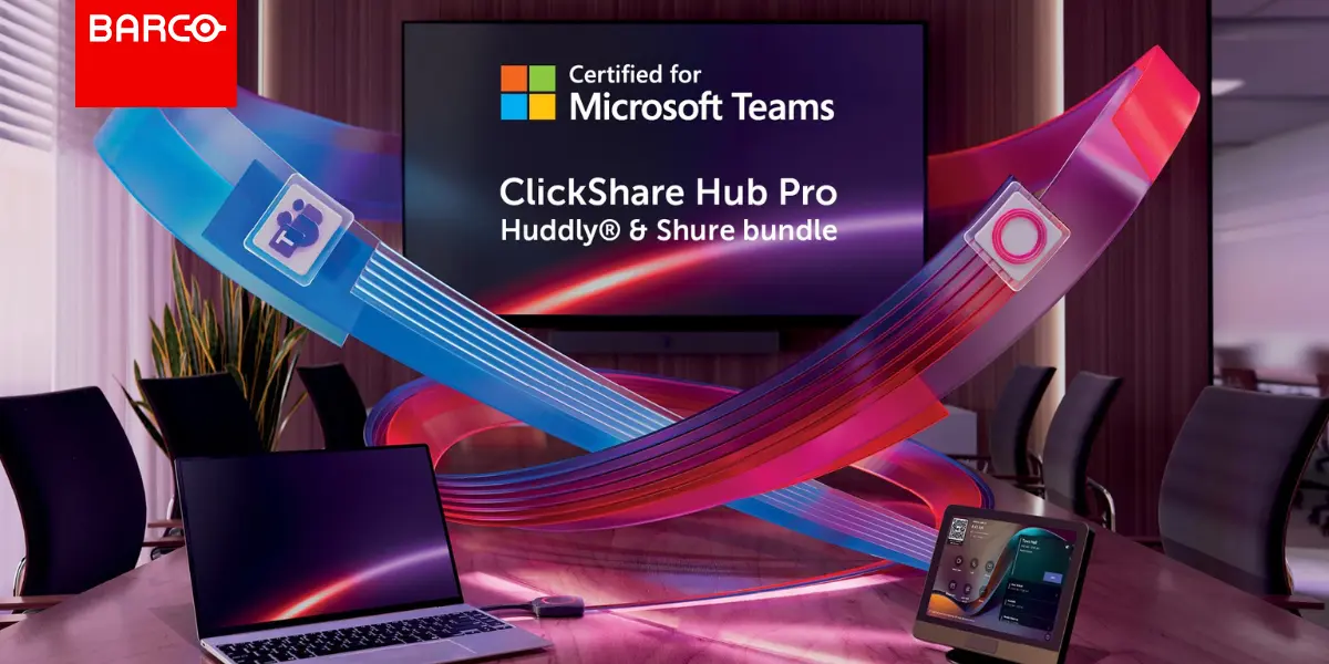 Barco, Huddly and Shure Launch Microsoft Teams-Certified Bundle for Medium Meeting Rooms
