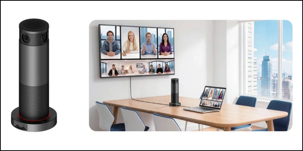 DVDO Launches 4K 360-Degree Conference Camera for Hybrid Meeting Spaces