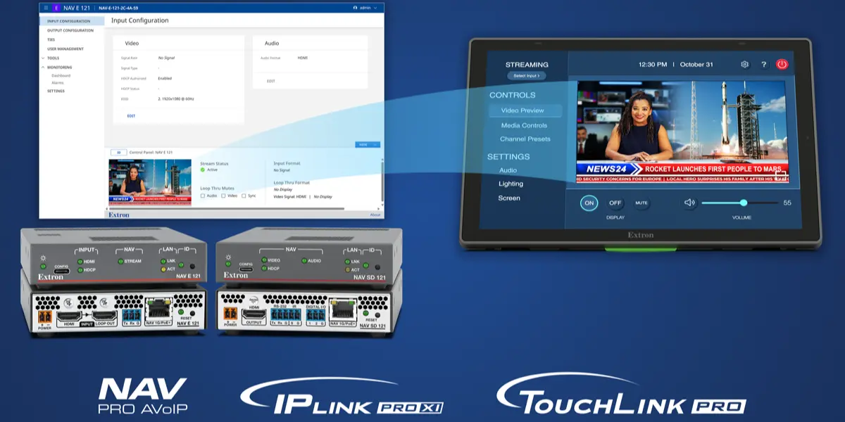 Extron Adds Dynamic Video Previews to AV Control Interfaces