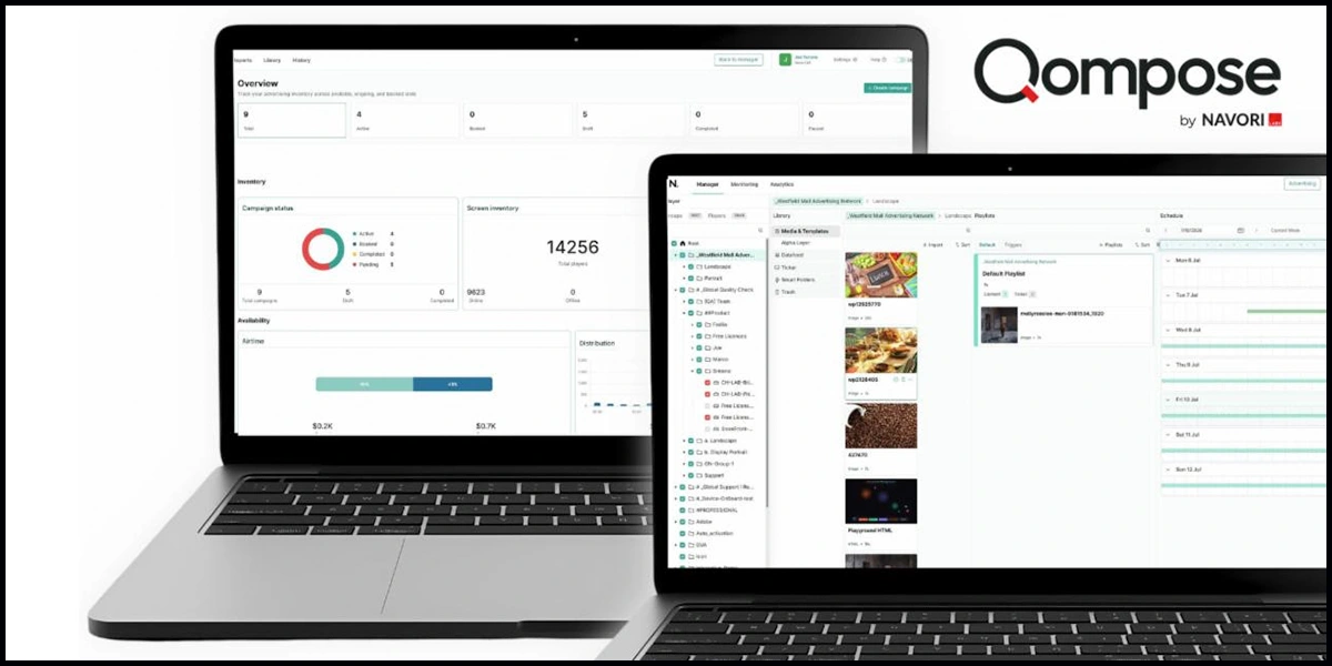 Navori Labs Launches Qompose to Unify Digital Signage Management, Automation and Advertising