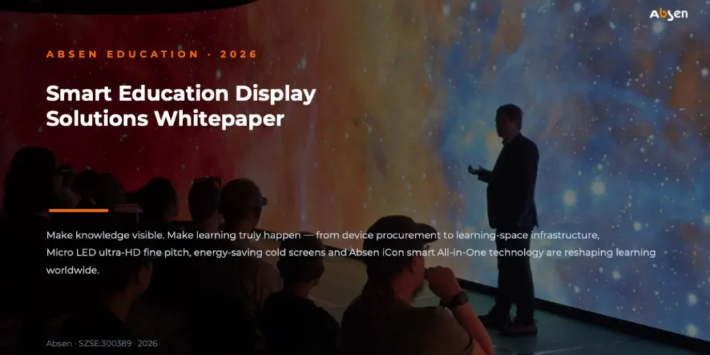 Absen’s New White Paper Looks at What’s Next for Classroom Display Technology