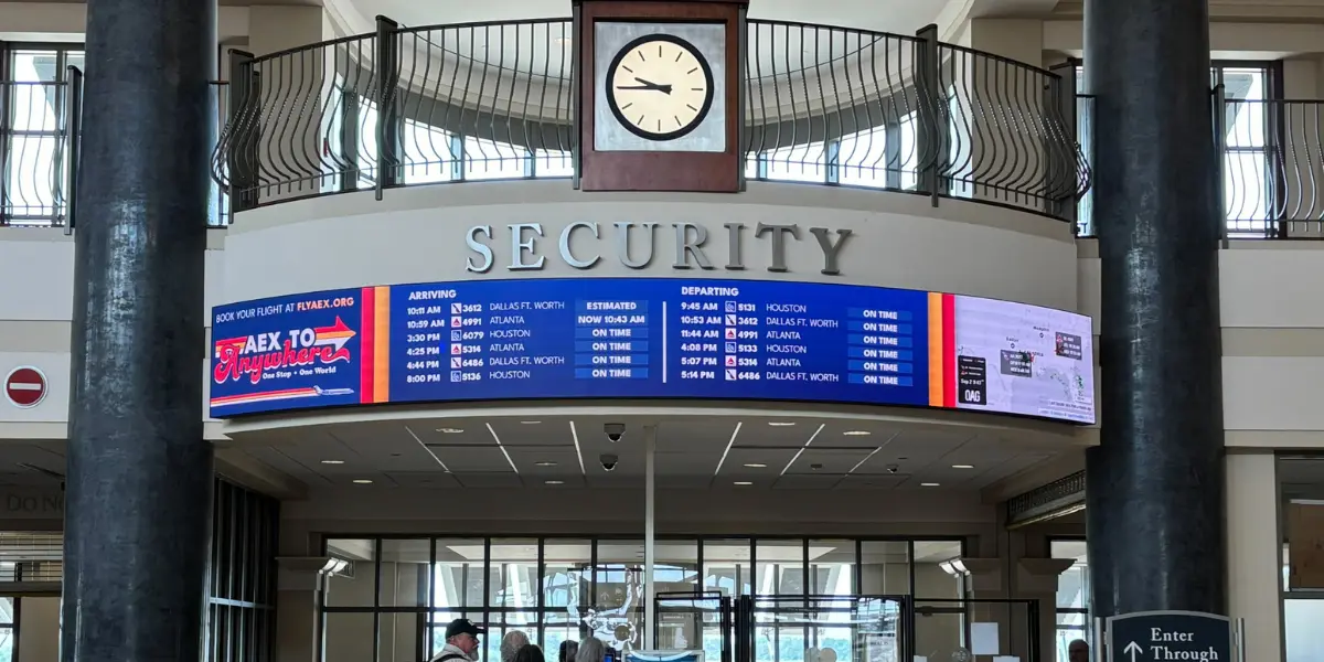 Alexandria International Airport Upgrades Passenger Displays With Nanolumens LED Technology