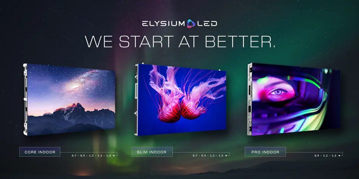 Elysium LED Launches Three Indoor dvLED Display Series for Commercial Spaces
