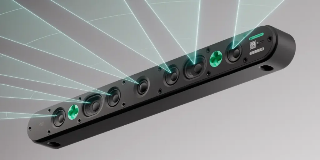 Logitech Introduces Rally Speaker 2 Pro and Max With Sound-Targeting Technology
